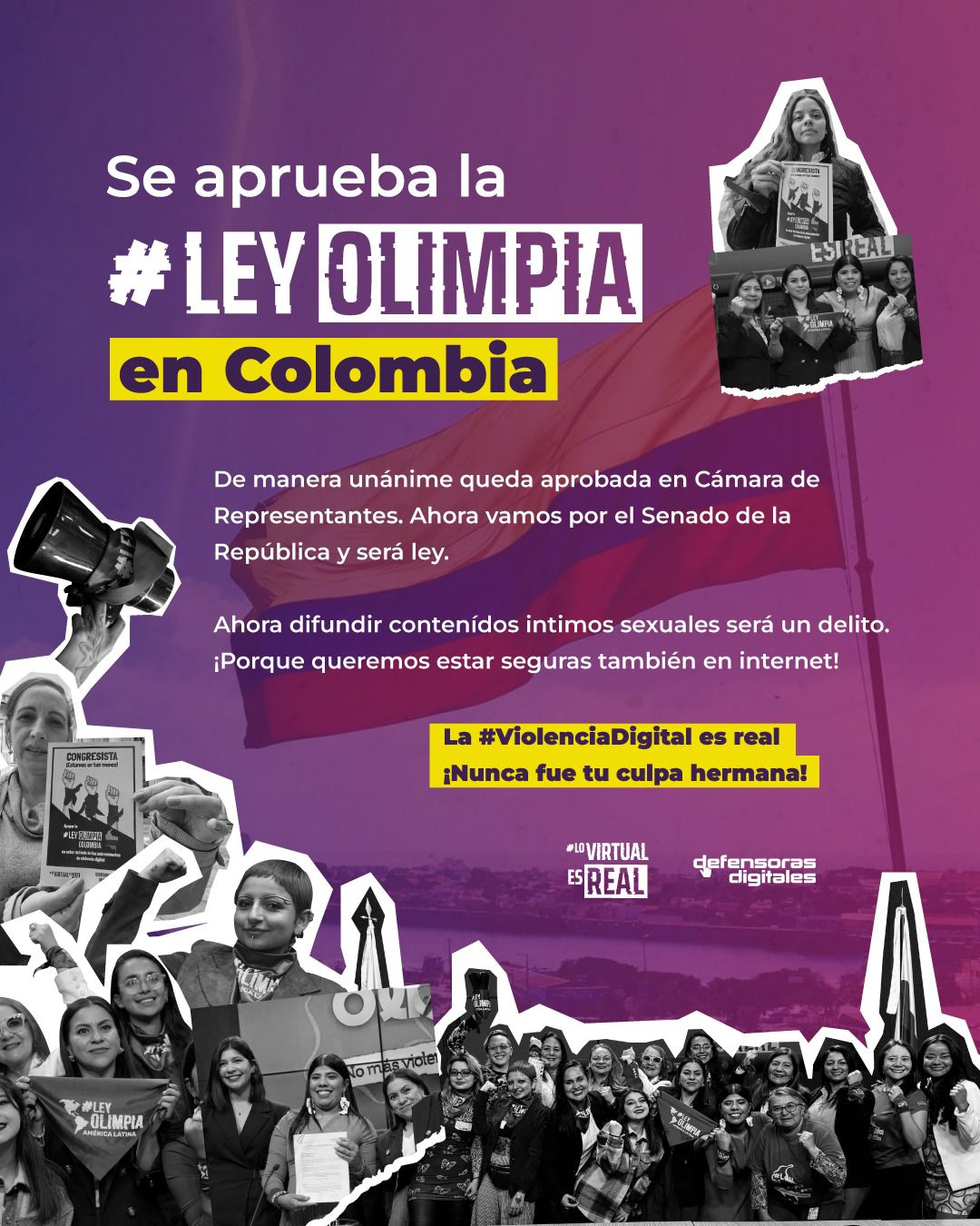 Aprobación Ley Olimpia en Colombia